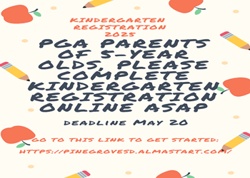  kindy registration deadline reminder